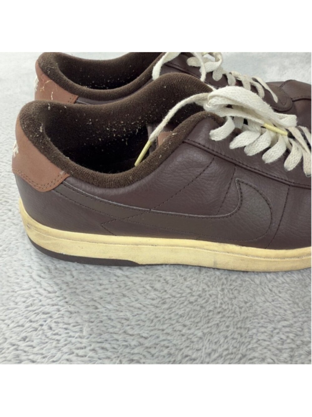 Nike Men Sz 9 US/8 UK/42.5 EU Air Force 1 07’ Brown Leather Sneakers 315807-221 - Picture 10 of 15